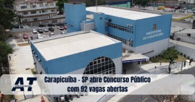 Carapicuíba - SP abre Concurso Público com 92 vagas abertas