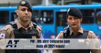 PM - MG abre concurso com mais de 2821 vagas!