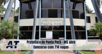 Prefeitura de Ponta Porã - MS abre Concurso com 714 vagas