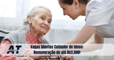 Vagas Abertas Cuidador de Idoso: Remuneração de até R$3,500!