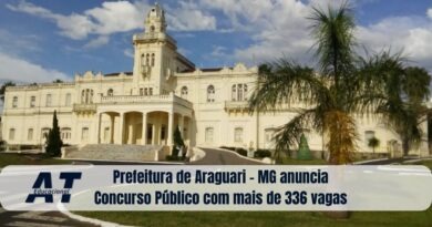 Prefeitura de Araguari - MG anuncia Concurso Público com mais de 336 vagas