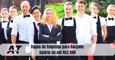 Vagas de Emprego para Garçom: Salário de até R$2.500