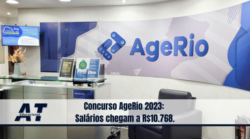 Concurso AgeRio 2023 Salários chegam a R$10.768.